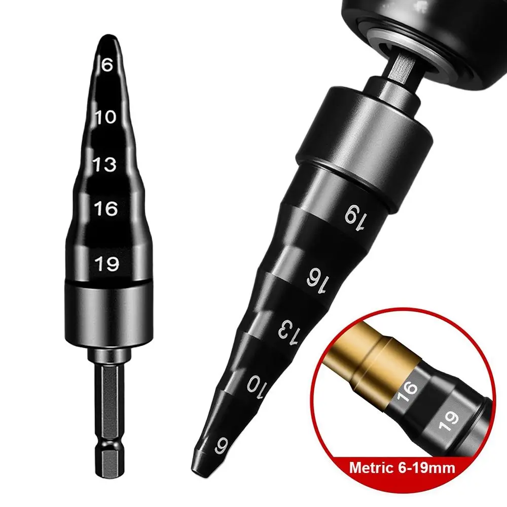 

Метрические расширители для медных труб 6-19 мм, легированная сталь с шестиугольной ручкой, инструменты для расширения сверлильных труб, шаговый расширитель