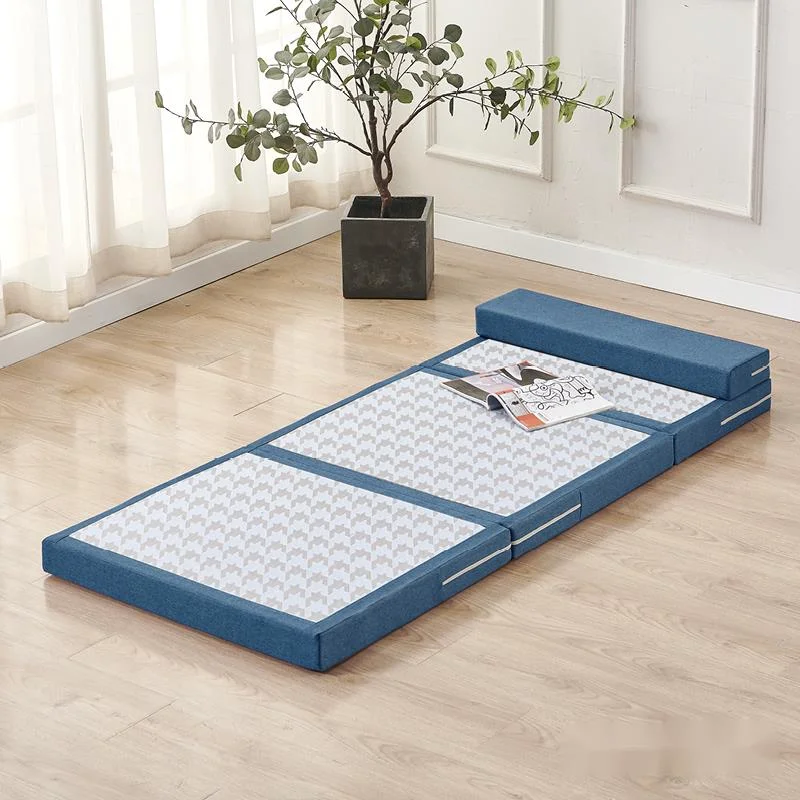 

Ice Rattan Face Cool Mat Thickening 8cm Sponge Tatami Cushion Folding Design Bed Matrusses Soft And Breathable Bedroom Furniture