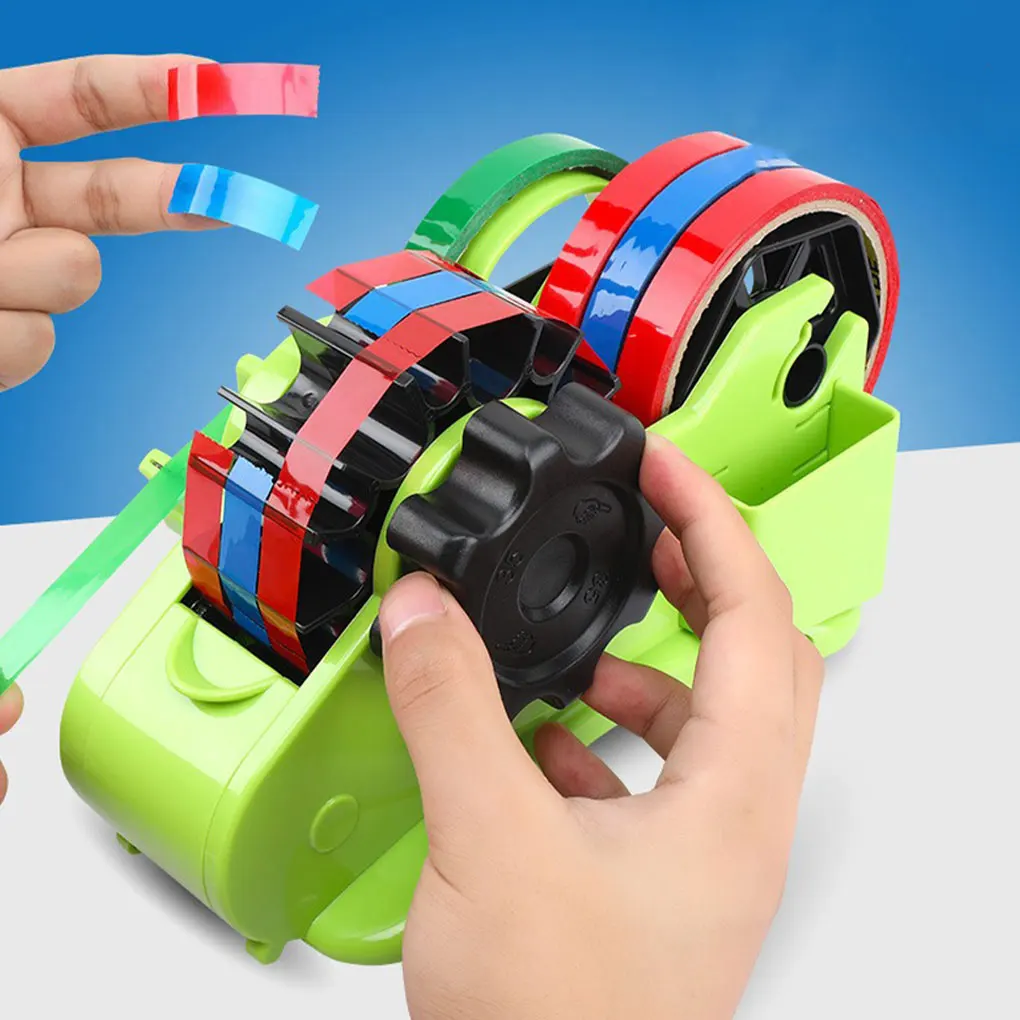 Dual-purpose Tape Dispenser Versatile And Impact-resistant Tape Rolling Dispenser Tape Roll Cutter Green