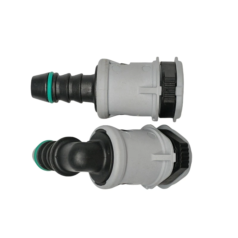 Fuel line quick connector 9.49mm ID8 SAE 3/8 Fuel pipe joint plastic fittings of one clip V for fiat 2pcs a lot