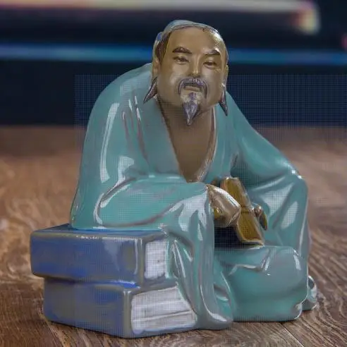 

Decoration of Chinese put pieces of Statue Ceramic Figure---Shiwan Kiln, Shady person