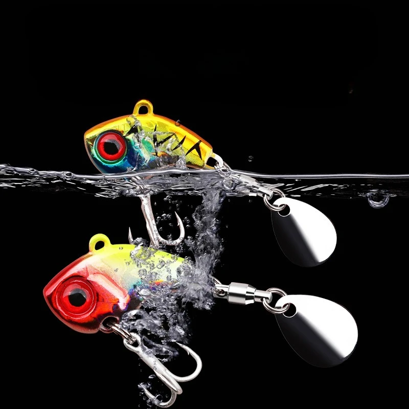 Rotating Metal VIB Lure Spinner Blade Hard Bait 7g/10g/14g Fishing Tackle for Freshwater Saltwater Bass Pike Pesca Fishing Lures