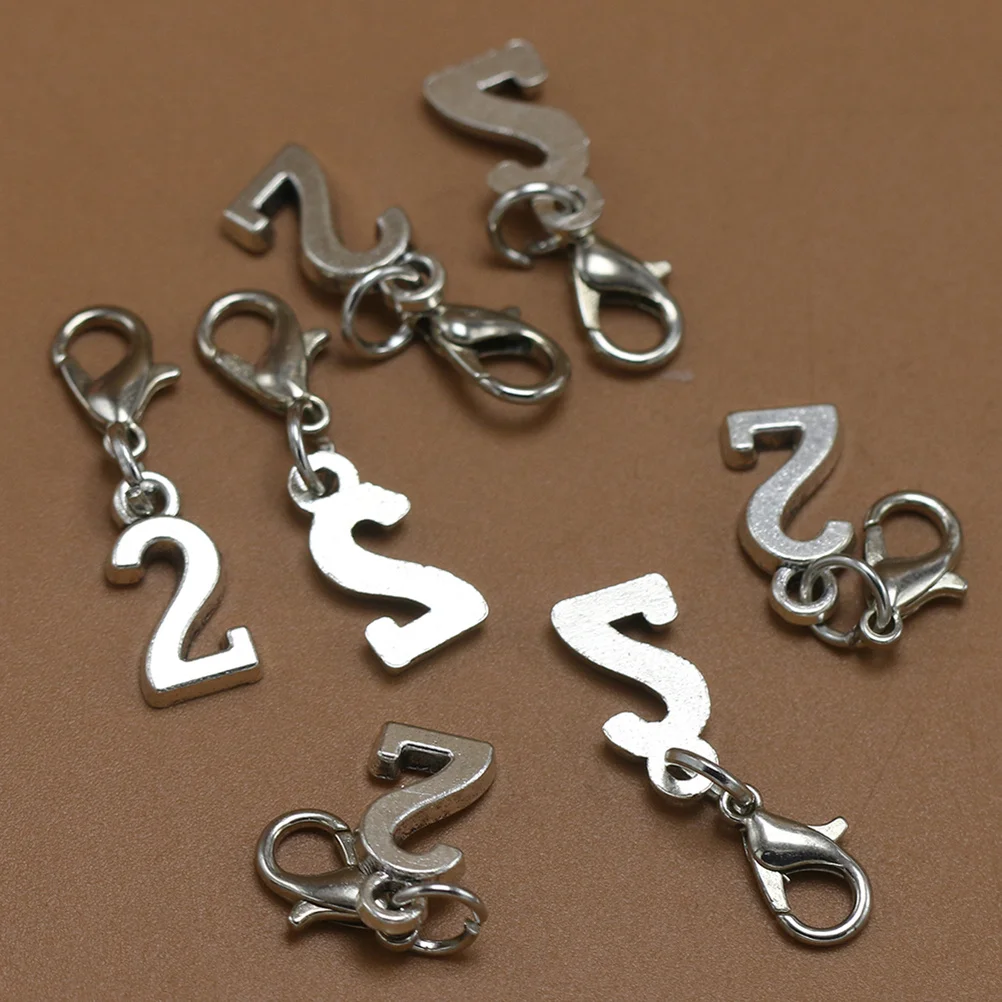 20pcs Lobster Clasp Earrings Alloy Pendant Charms For Diy Jewelry Making 2 Shapes Dangle Craft Keychain Scrapbooking Decor