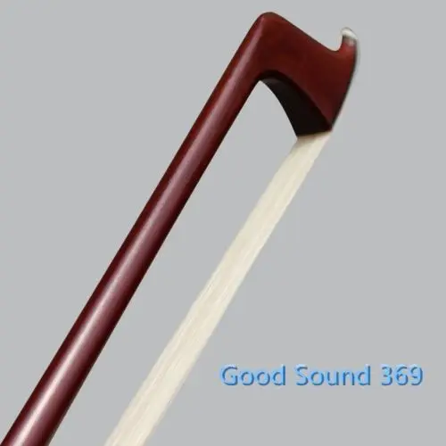 1pcs New Brazilwood 4/4 violin bow AAA+ white Horse hair bow Pretty inlay