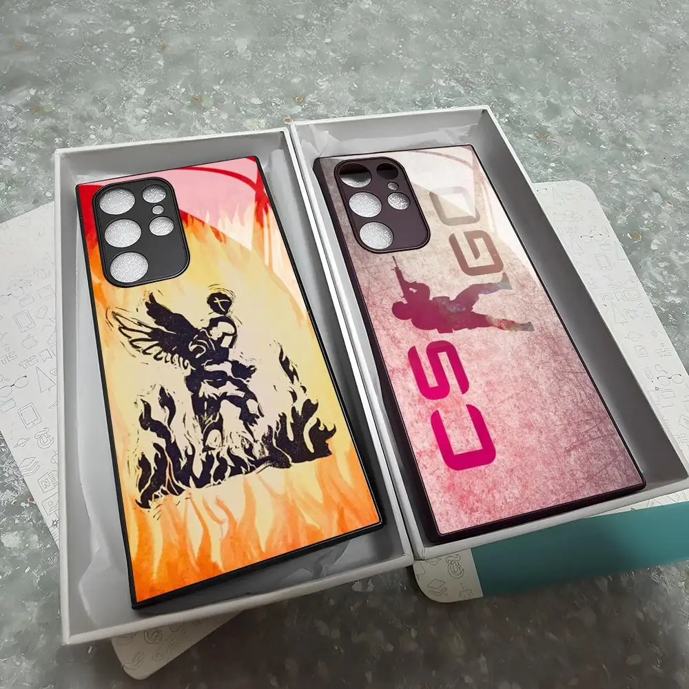 Counter Strikes CSGO Phone Case For Samsung Galaxy S26 S25 S24 S23 S22 S20 S21 Ultra Plus Edge Fe Colored Silver Cover