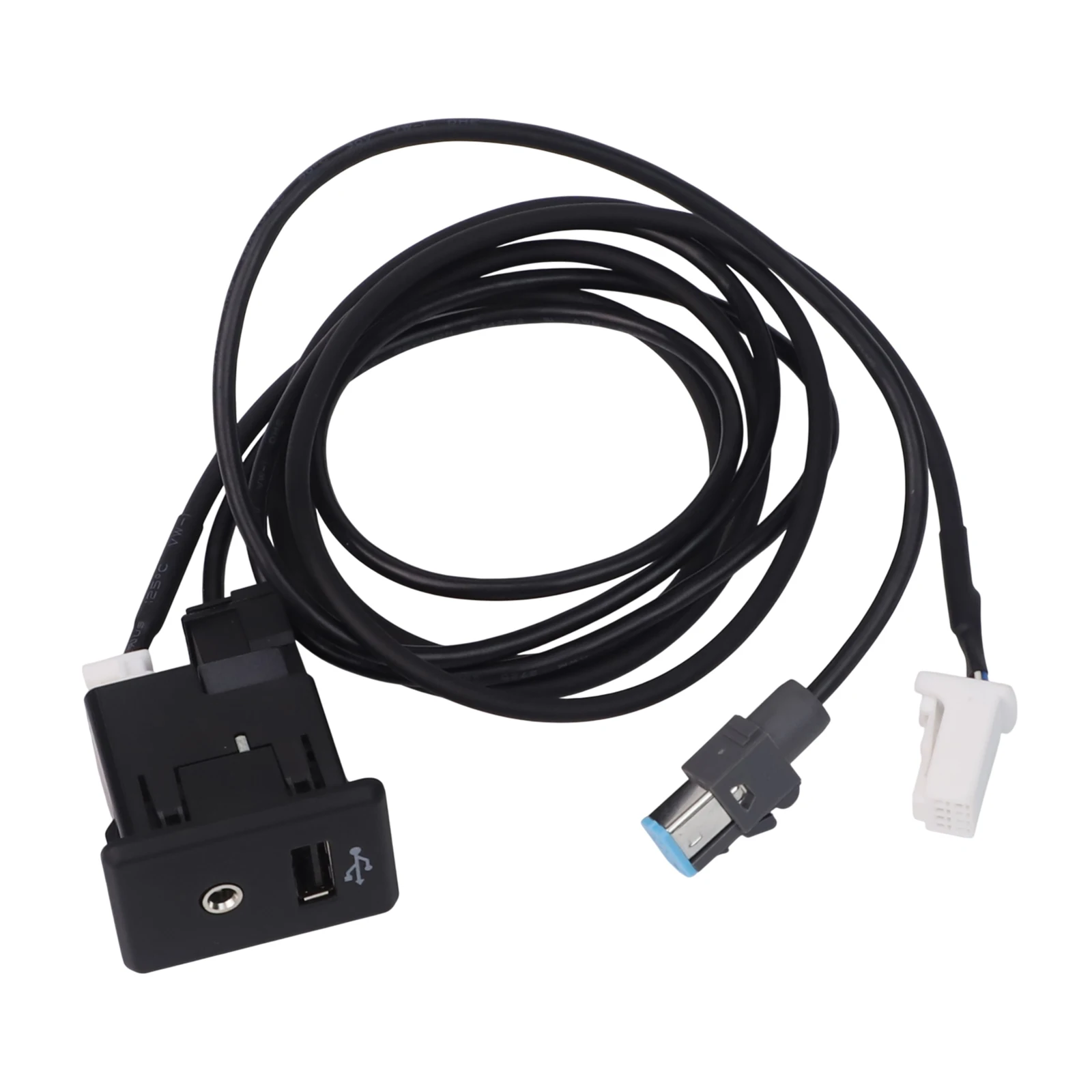 AUX Connection 150CM AUX Cable Center Console Cable Quick Installation Wear-Resistant Material 150CM Length AUX
