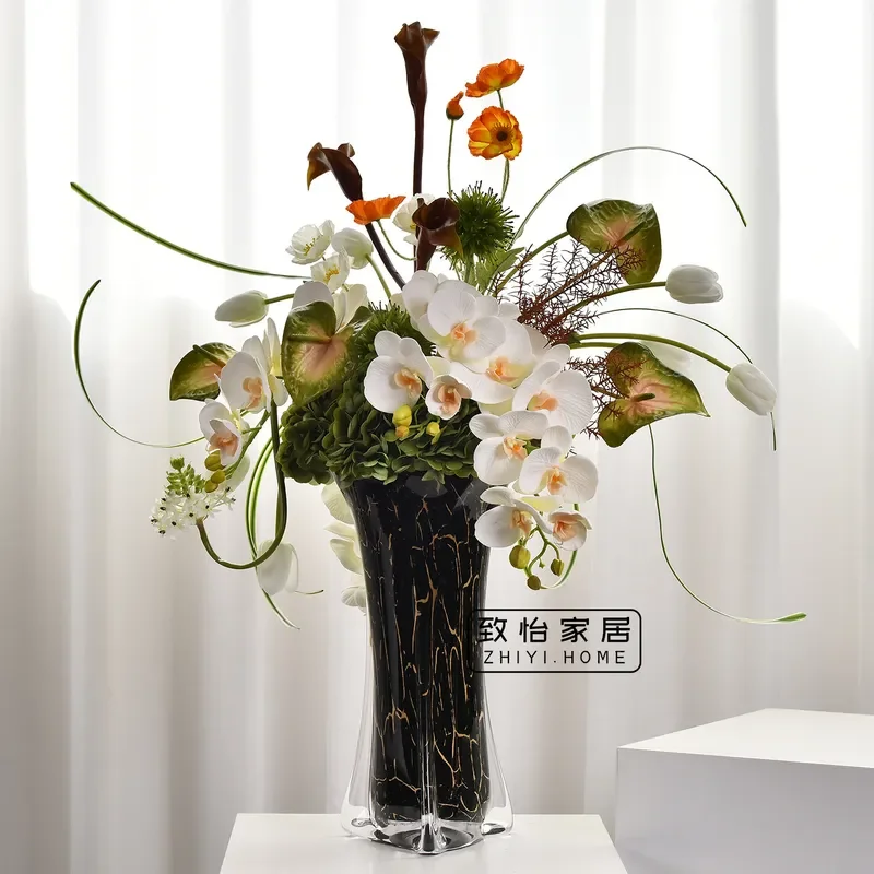 Modern Artificial Flower Arrangement Simulation Bouquet Home Decor High End Soft Decoration for Cafe Hotel Mall Store