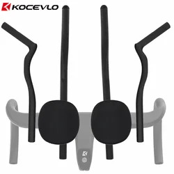 KOCEVLO Road Fixed Gear bike Triathlon Time Trial Carbon Bicycle Extended TT Rest Handle For Aero handlebar