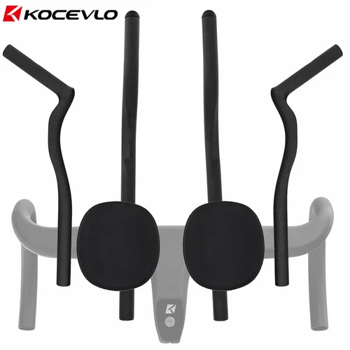 KOCEVLO-mango de apoyo TT extendido para manillar Aero, piñón fijo para bicicleta de carretera, triatlón, tiempo de prueba, carbono
