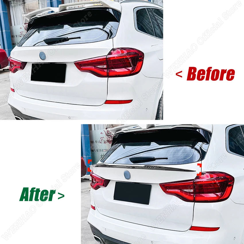 For BMW X3 G01 2018-2024+ Car Rear Spoiler Wing Trunk Lid Tail Wing Splitter Body Kits Accessories Gloss Black ABS Plastics