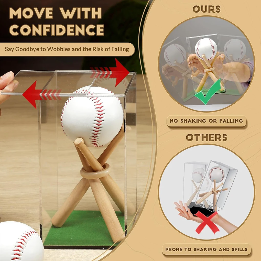 Baseball Display Stand Showcase Baseballs With Pride Baseball Display Cases For Balls Baseball Case