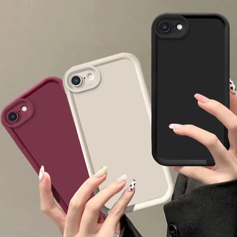 For Apple iPhone 5 5S 7 8 SE 2016 SE2 SE3 2020 2022 Case Full Package Soft Silicone Cover iPhone 7 8 Plus X XR XS Max Phone Case