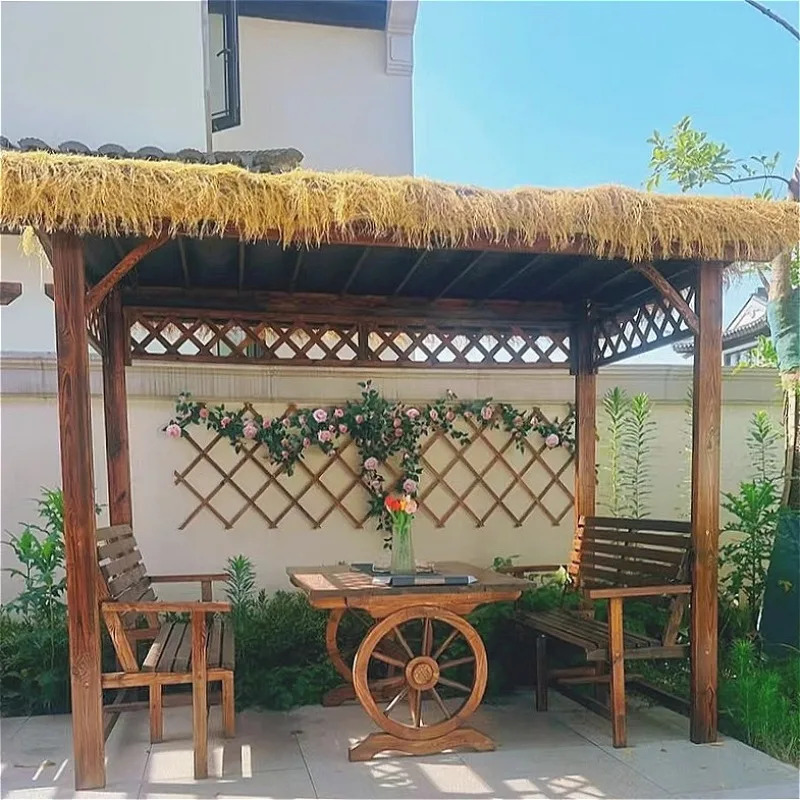 Outdoor Solid Wood Pergola  Garden Archway  Suitable for Climbing Plants and Outdoor Shade  Perfect for Patio Gardens