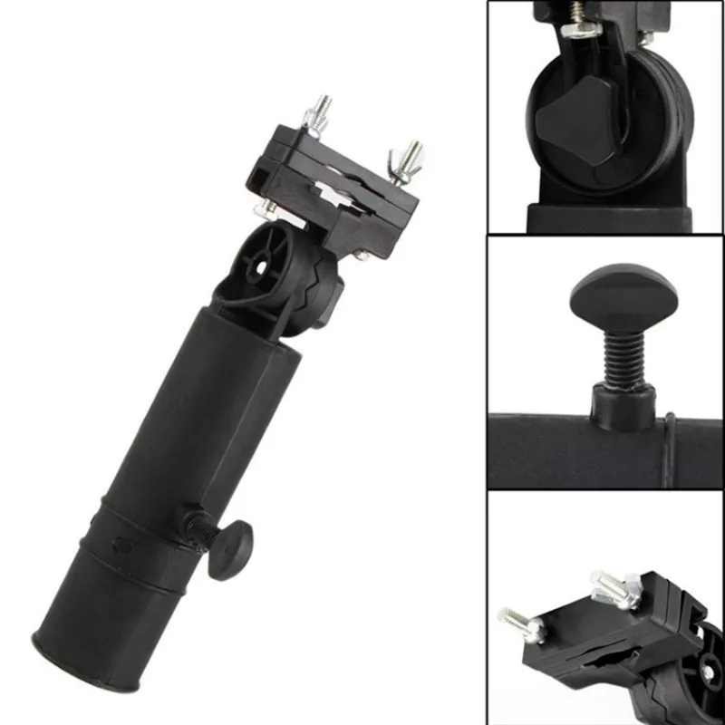 Bicycle Umbrella Holder Wheelchair Umbrella Connector Stroller Umbrella Stands Any Angle Swivel Rain Gear Tool