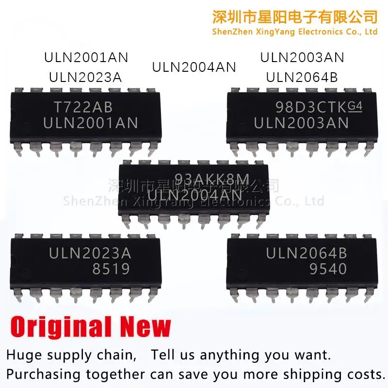 New original ULN2003AN ULN2004AN ULN2023A ULN2064B ULN2001AN spot