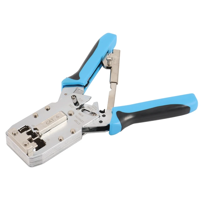 MT-8106R High Quality 8 Inch 4P 6P 8P AMP Type STP Modular Plug Crimping Tool RJ45 Plier With Ratchet Cripmer Tool