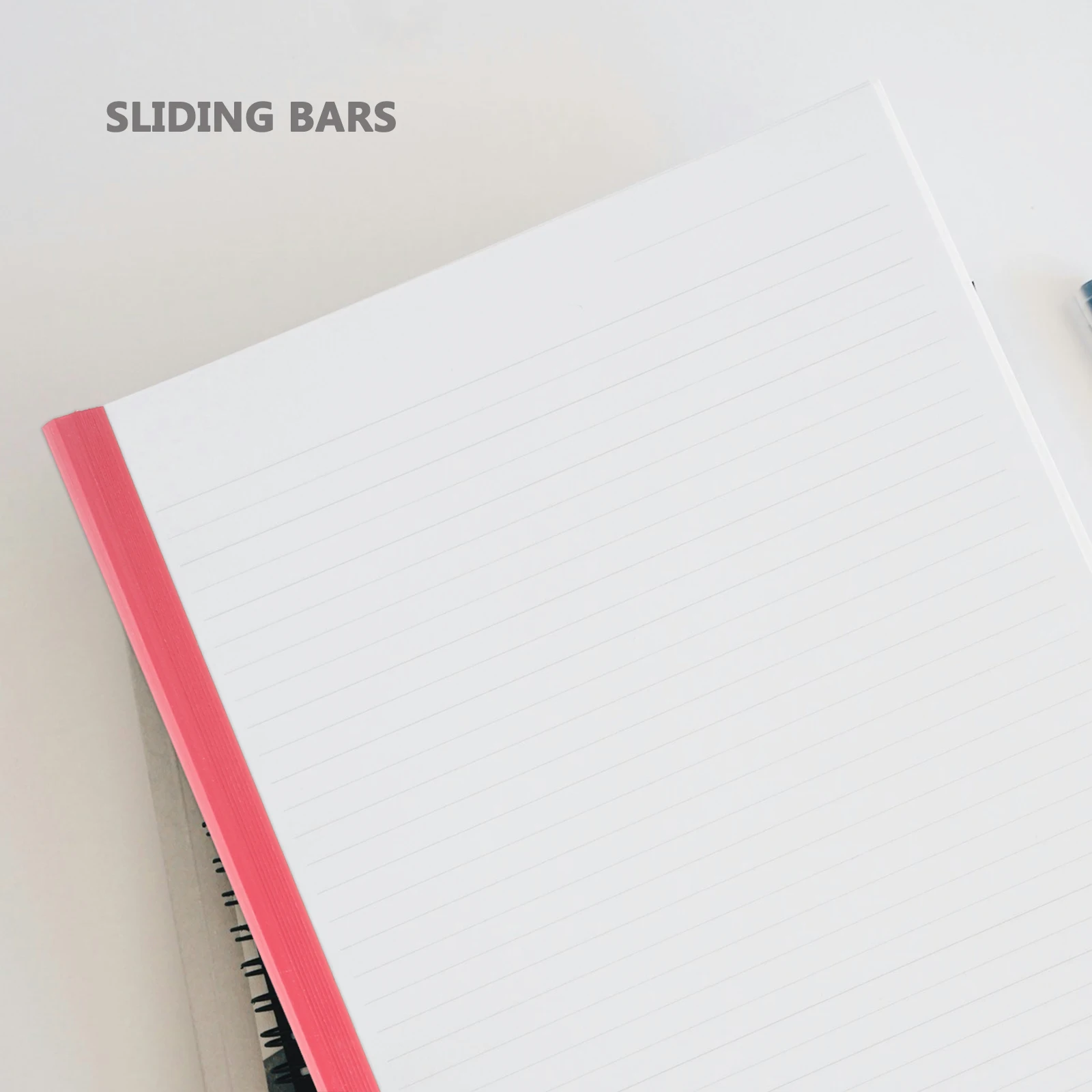 

30pcs Sliding Bars File Folder Plastic Binder Clips Paper Binders For School Office Home Bookbinding Slide Binders Loose Leaf