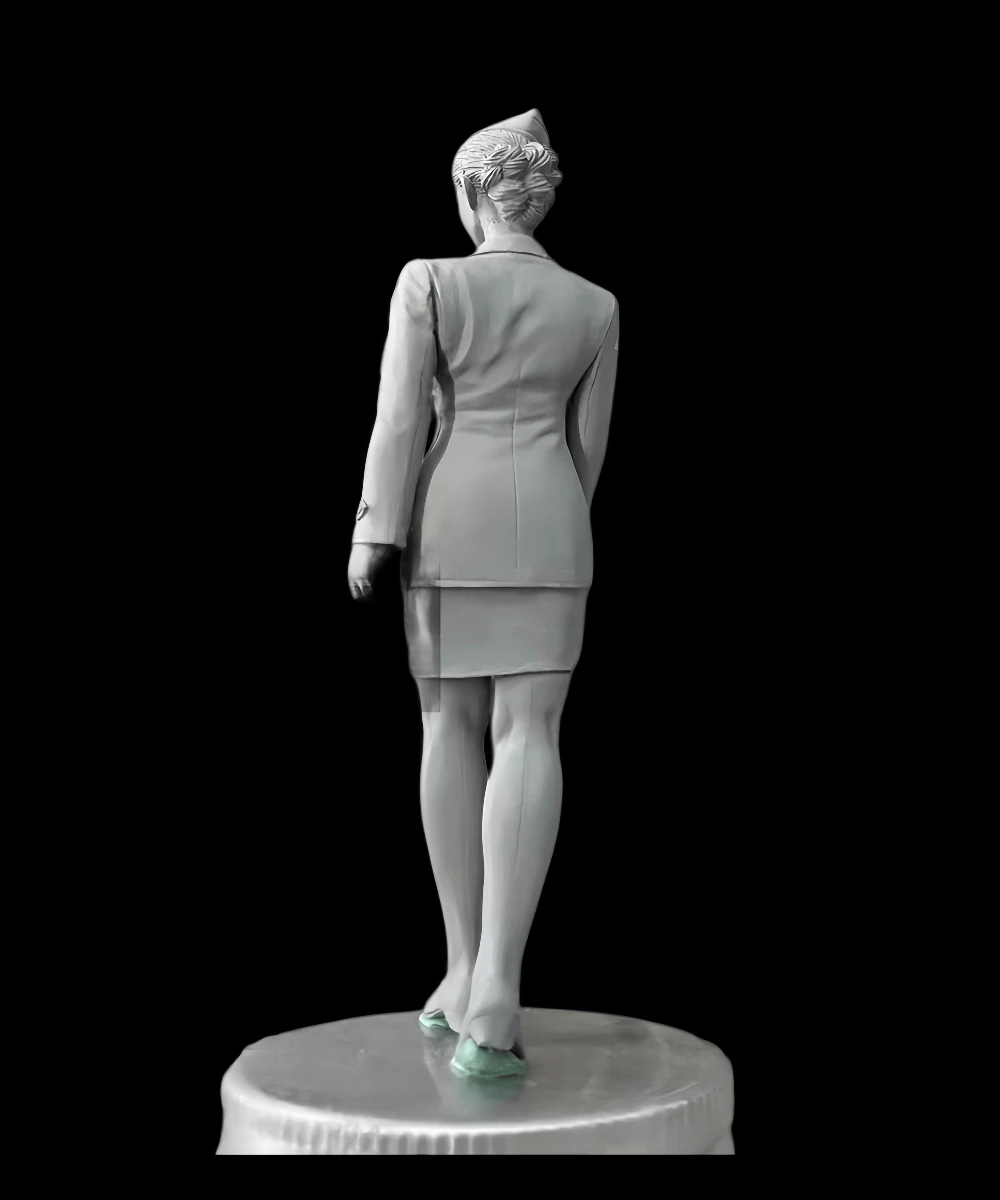 Kit di montaggio modello in resina colata 1/20, GK, Sergente femminile, non verniciato