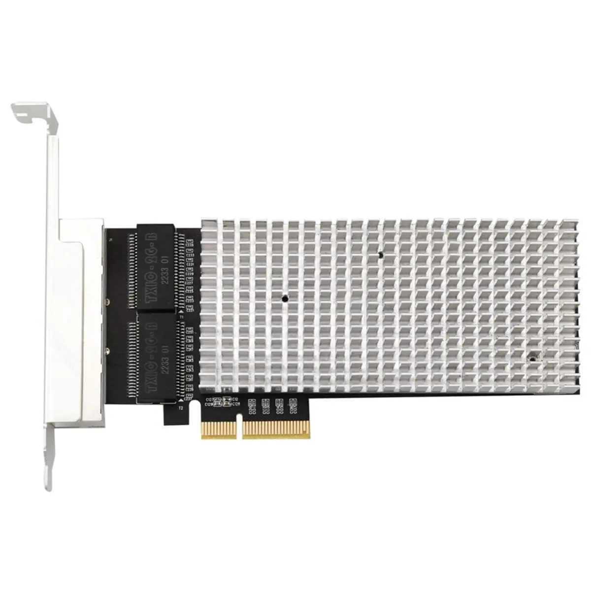 A85P I226V 4 Port 2.5G PCIe Network Card Ethernet Adapter PCIe X4 NIC VLAN PXE Support for NAS Server for Win10/11 Linux