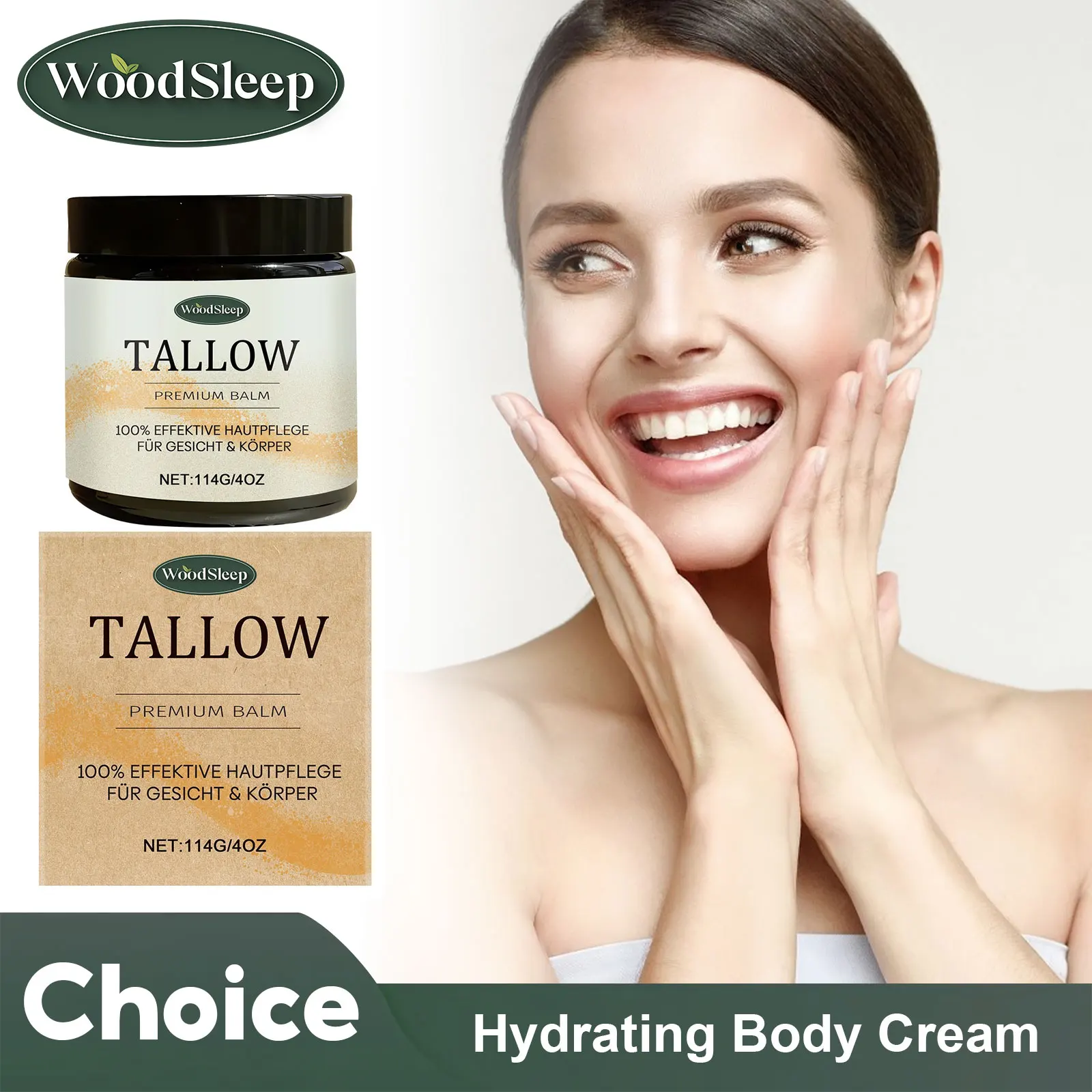 Tallow Body Lotion Deep Hydrating Reduce Skin Dry Roughness Smooth Bleach Thigh Knee Underarm Moisturizing Lightening Body Cream