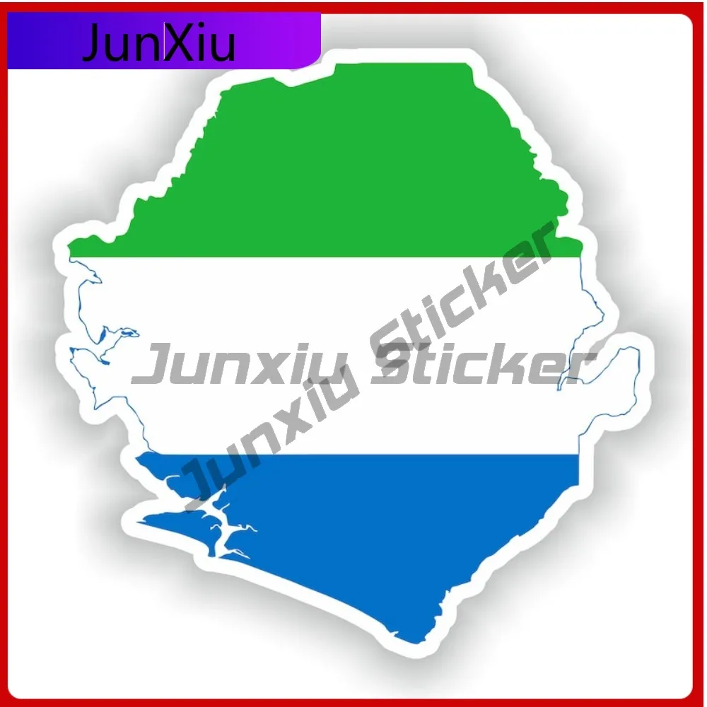 

Sierra Leone Map Flag Silhouette Sticker Vinyl Waterproof Decals Decoration Vintage Stickers Suv Camping Accessories For Cars