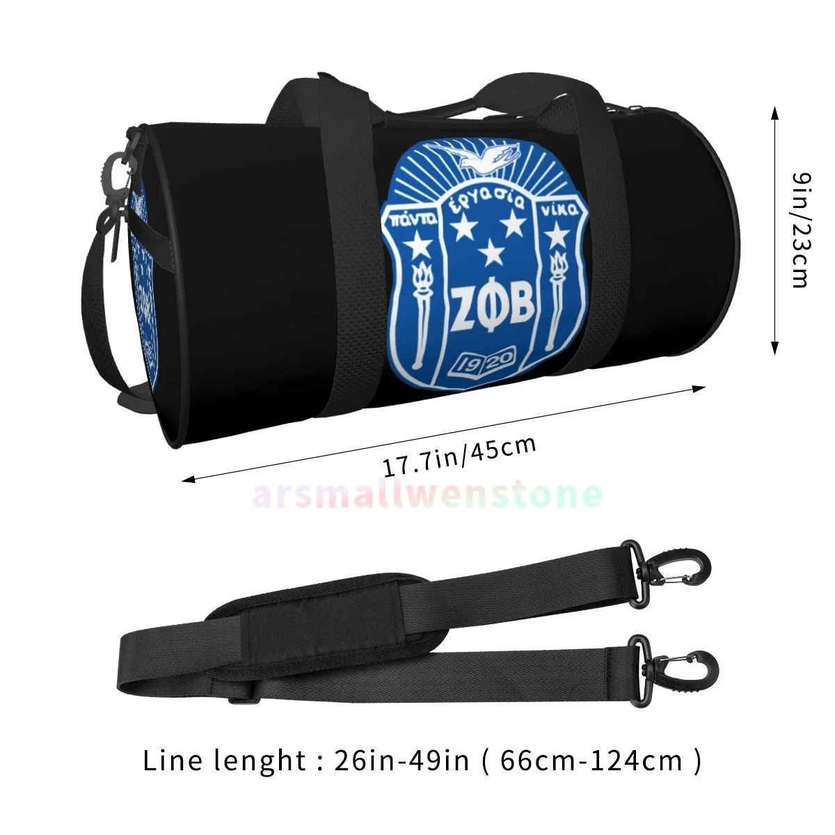 Zeta Phi Beta bolsa de Yoga para entrenamiento, mochila duradera, bolsos redondos para Fitness al aire libre, bolsa de viaje