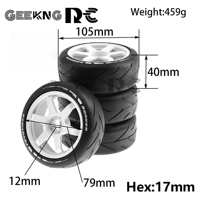 105mm 1/8 RC Off-samochód zabawka koło 17mm Hex do ARRMA Traxxas Redcat Team Losi Kyosho VRX HPI WR8 HSP Hobao 1:8 RC