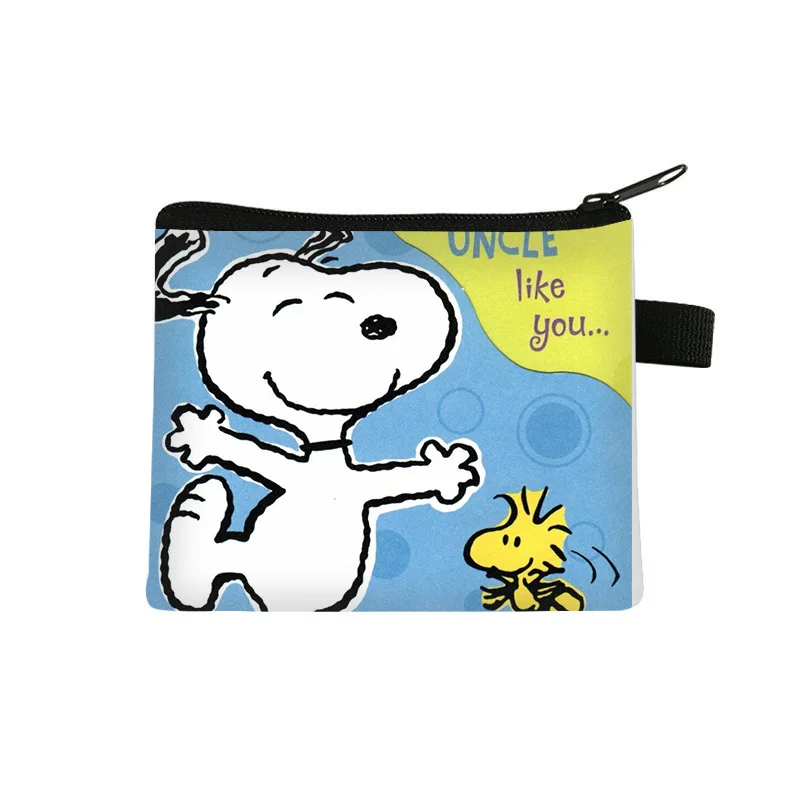 Snoopy Cartoon Small Coin Purse Cute Zipper Coin Wallet Women\'s Wallet Change Purse Earphone Key Pouch Coin Bag Gift