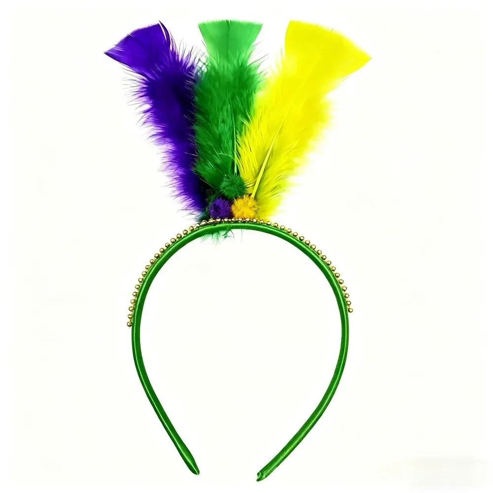 20 Stück Halloween-Feder-Stirnband, Karneval, Party-Kopfbedeckung für Frauen und Mädchen, Themenparty – Detail 1