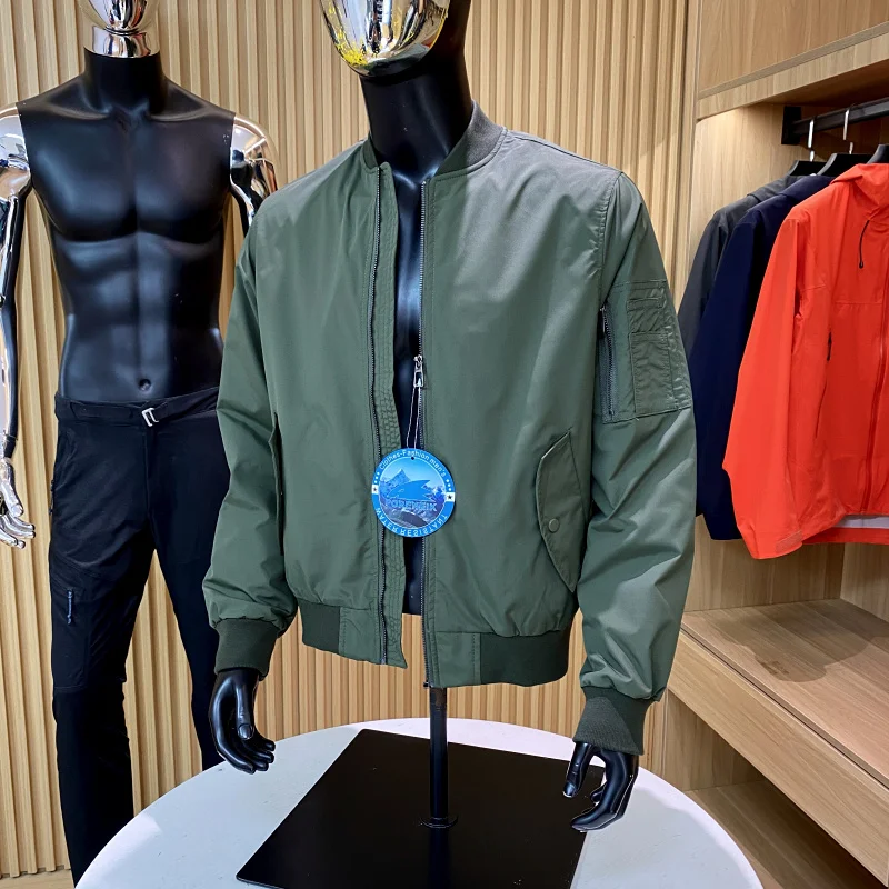 

Классическое мужское уличное летное пальто Jaet, весенне-осеннее водонепроницаемое бейсбольное пальто, модное длинное свековое пальто со стойкой для молодежи