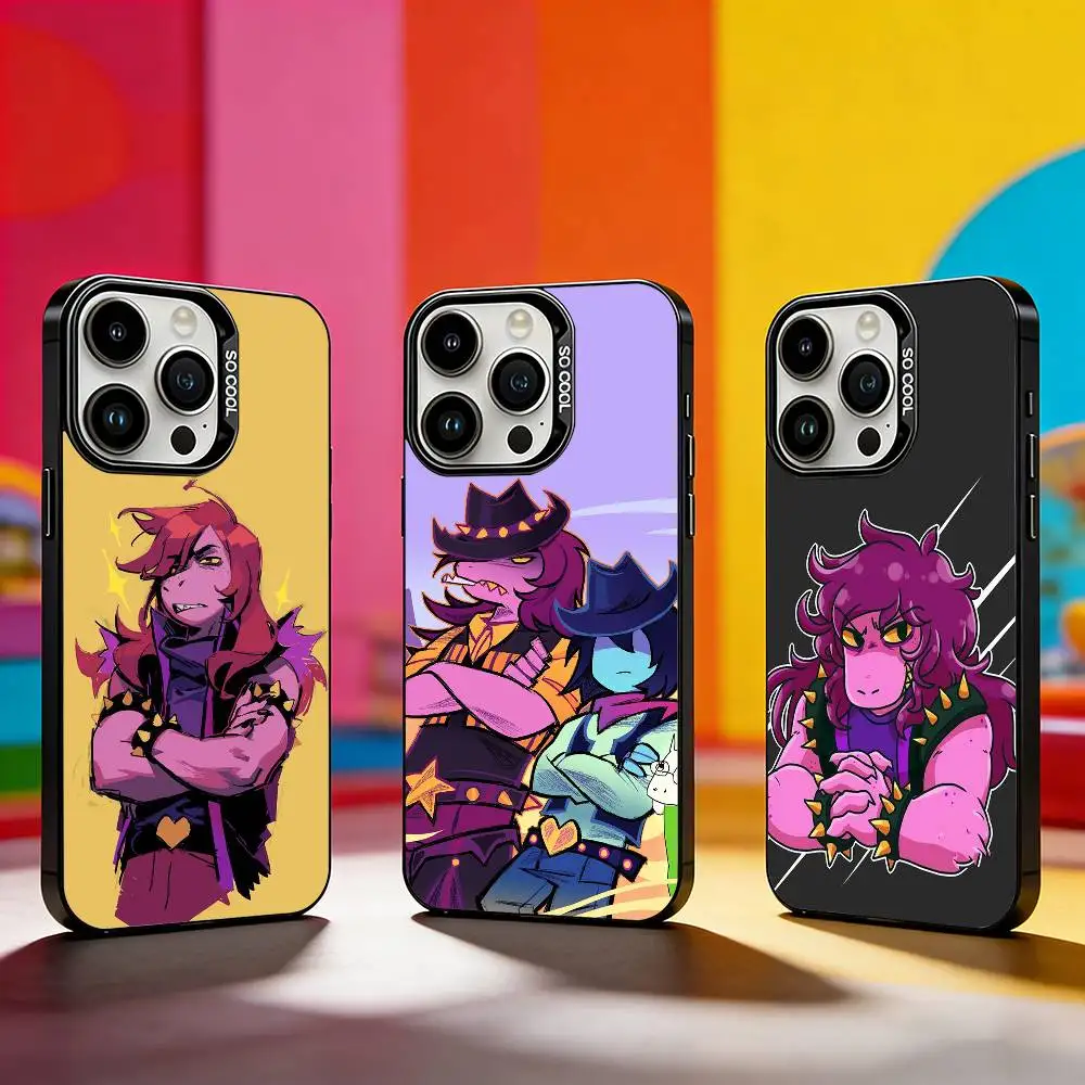 Deltarune Game Susie Funny   Phone Case For iPhone 17,16,15,14,13,12,11 Plus,Pro Max,XS,Colored silver phone case