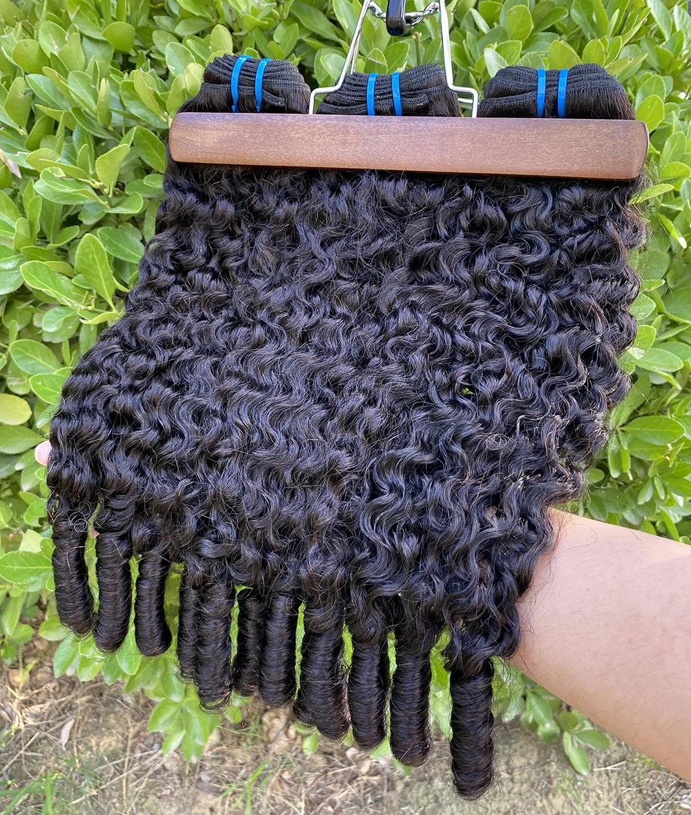 Burmese Curly Bundles 100% Human Hair Bundles Virgin Weave Human Hair Extensions Curly Ends 1/3/4 Pcs Natural Color