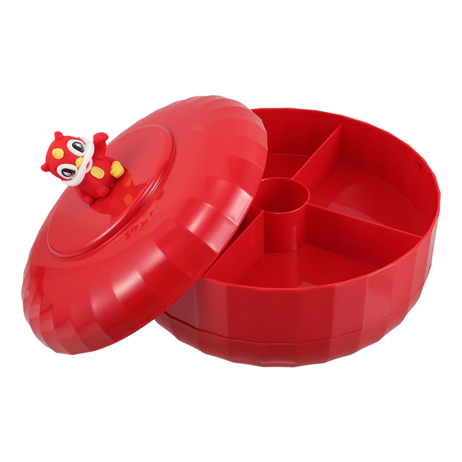 

Dried Fruit Tray C y Dish Snack Box Compartments Party Home Storage Plastic Chinese New Year Lunar Nut ganizer Portable High