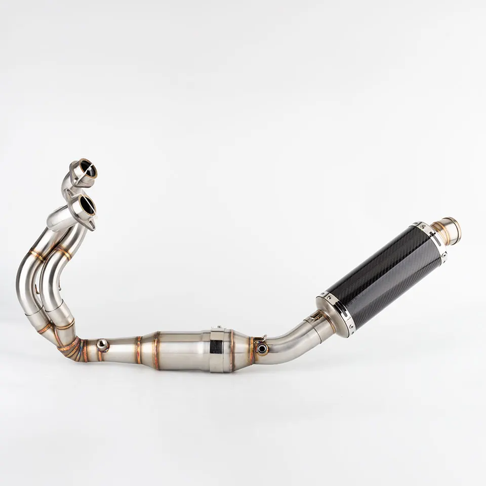 Z650 Motorcycle Full Exhaust System Muffler Front Middle  For Kawasaki Z650 Ninja 650 2023 -2025 NINJA650 exhaust