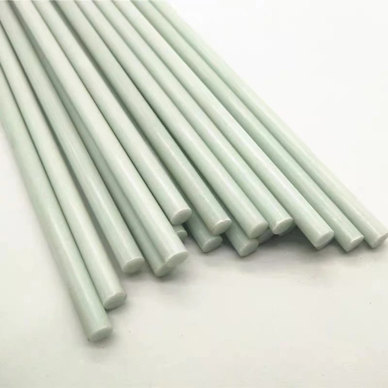 Barra De Fibra De Vidro Branco, Material De Isolamento, Fibra De Vidro Sólido Rod, Diâmetro 1mm, 1.5mm, 2mm, 2.5mm, 3mm, 4mm, 5mm, 6mm, 7mm, 8mm, 9mm, 10mm, comprimento 500mm, 10pcs