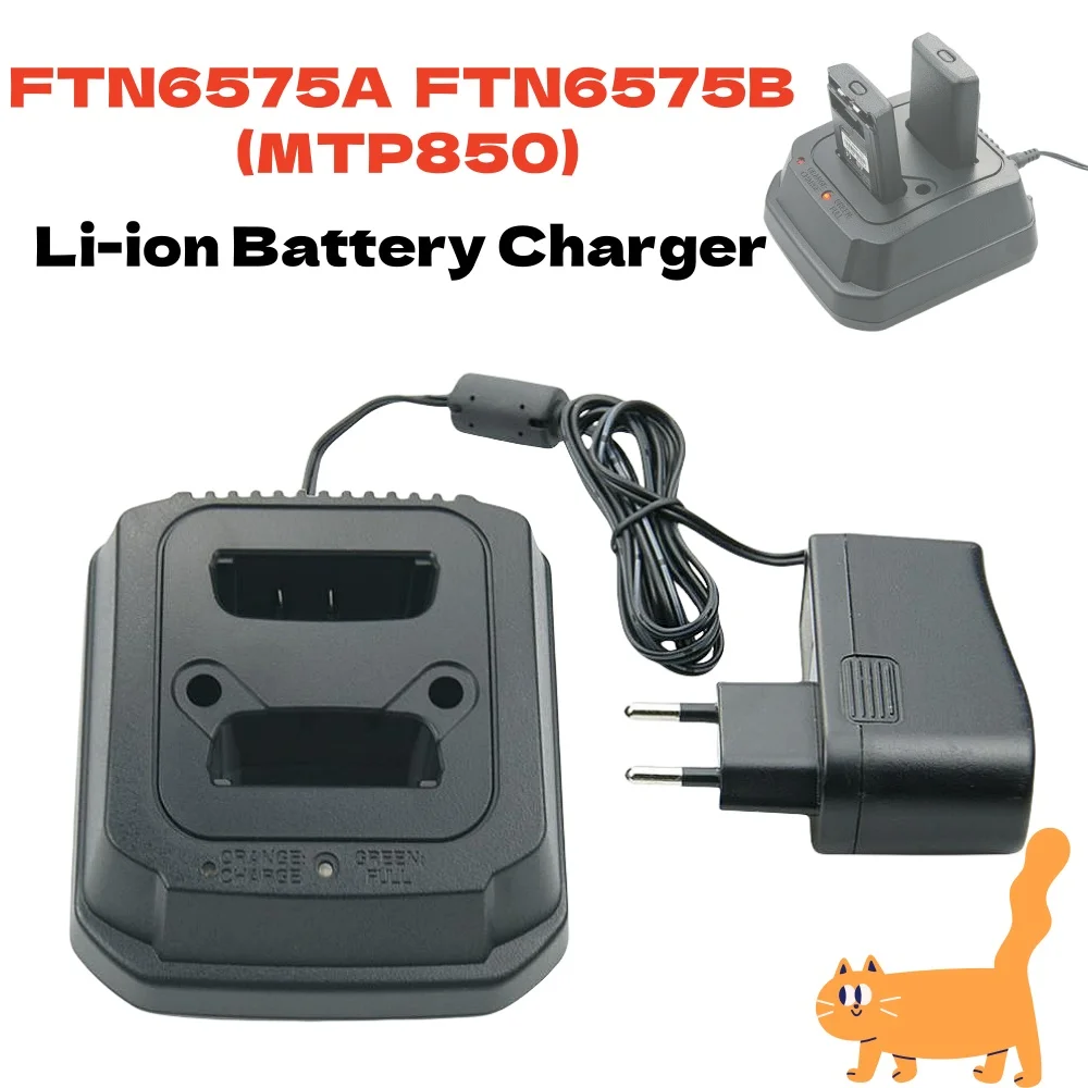 

NEW FTN6574 FTN6574A PMNN6074 Dual Slot Desktop Li-ion Battery Charger For Motorola MTP800 MTP830S MTP850 MTP850S CEP400 Radios