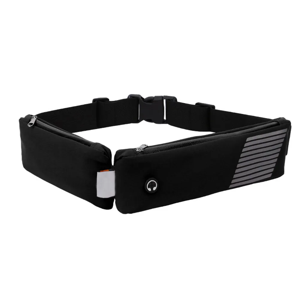 

Ультралегкая водонепроницаемая поясная сумка для активного отдыха, бега, пеших прогулок, велоспорта, джоггинга, спортивная сумка для телефона с двойной молнией