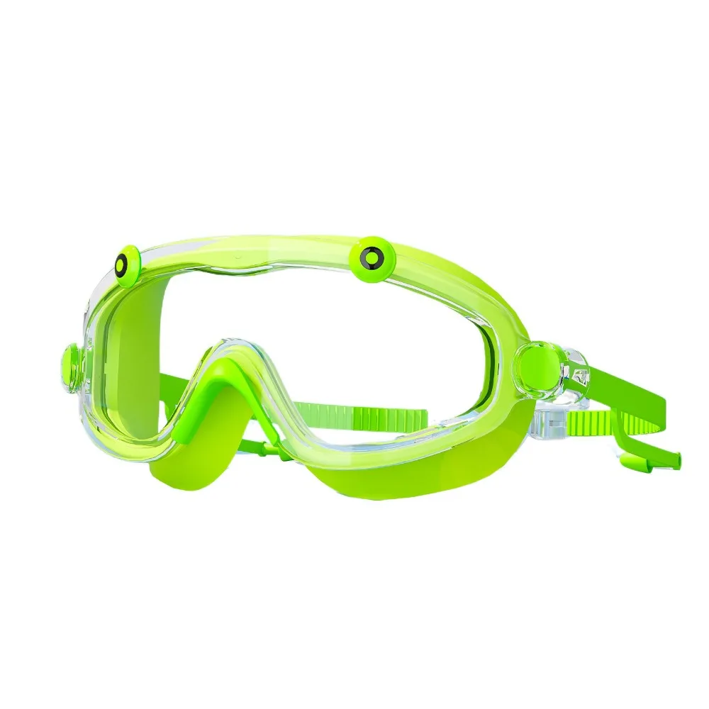 

Waterproof Big Frame Swim Goggles Soft Silicone with Earplugs Children Swim Glasses Anti Fog HD Vision Swimming Eyewear for Kids