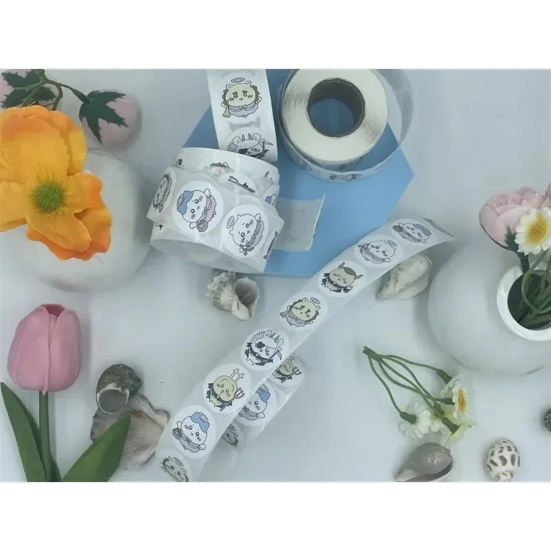 

500 наклеек/рулон Chiikawa, милый персонаж мультфильма «Дьявол», серия «сделай сам», декоративная книга, чашка для воды, чехол для мобильного телефона, наклейка в подарок