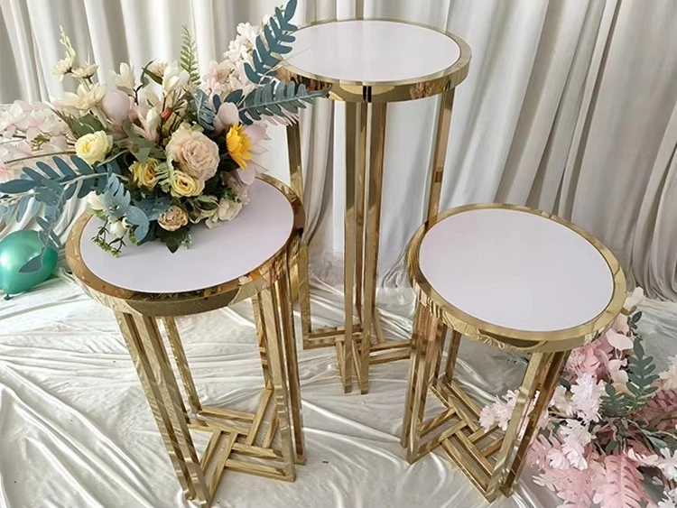 مصنع الذهب كعكة الوقوف المعدني طيدة الحلوى الجدول الركيزة ل لوازم الديكور الزفاف مساءات الحفلات #6