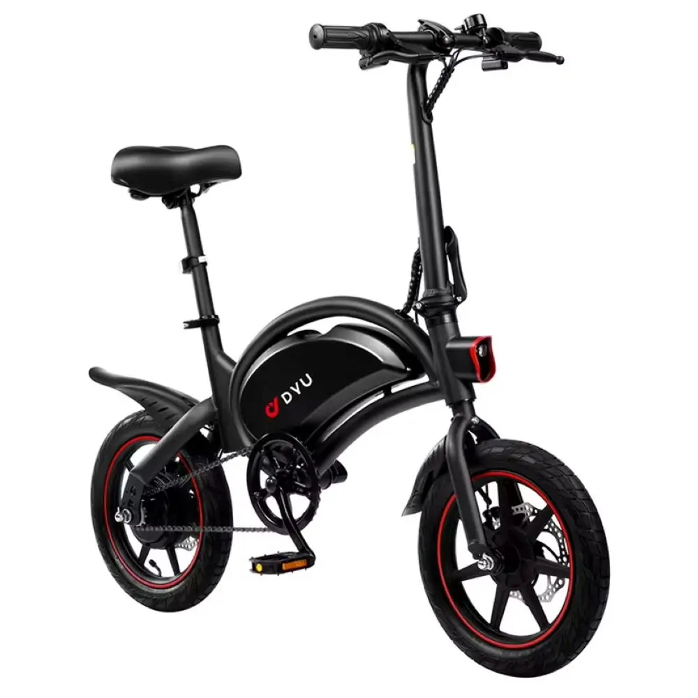 AliExpress DYU D3F Electric Bicycle 36V10AH Lithium Battery 250W Brushless Motor 14 Inch Tire Dual Disc Brakes Adult Electric Bike