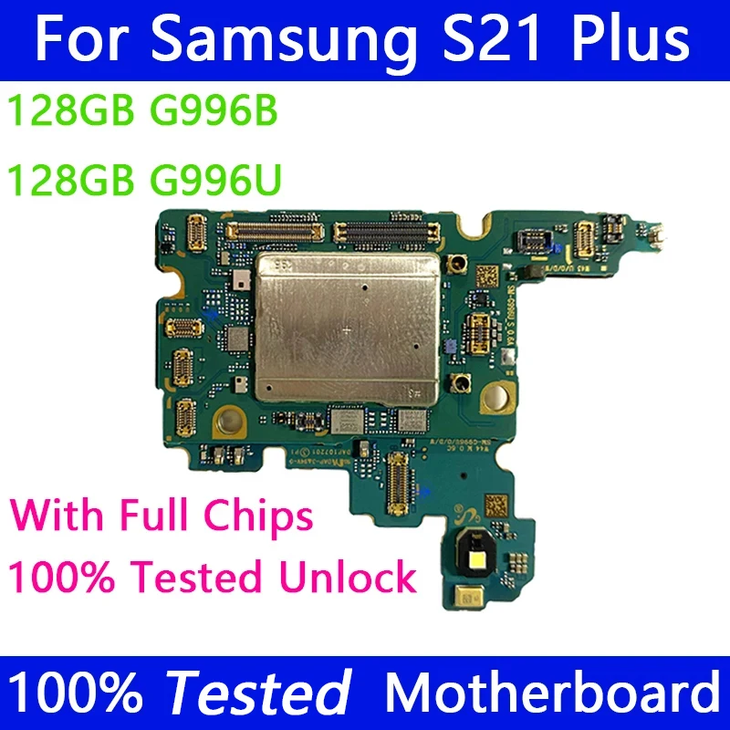 PLATE Working S21 G990F G991B S21 Plus G996B Mainbaord For Samsung Galaxy S21 Ultra G998B 5G Motherboard Unlocked Logic Boards