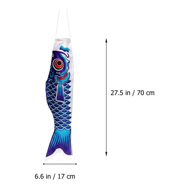 Bandiera giapponese Carp Windsock Hanging Koinobori Wind Streamer Decor Garden Flags Windsocks Kite Outdoor Spiral Socks Car Column