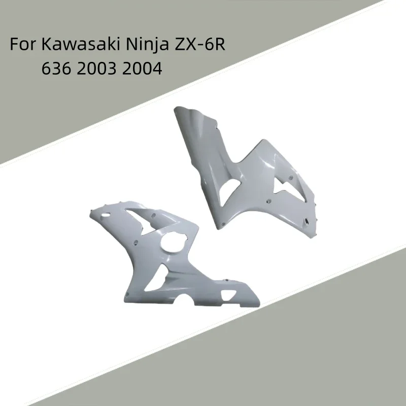 

Motorcycle Unpainted Body Left And Right Side CoverS ABS Injection Fairing Accessories For Kawasaki Ninja ZX-6R 636 2003 2004.