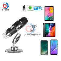 Digital Electron microscope WIFI 50x to 1000x Magnification Adjustable Endoscope with 8 LEDs for iOS Android Smartphone Tablet