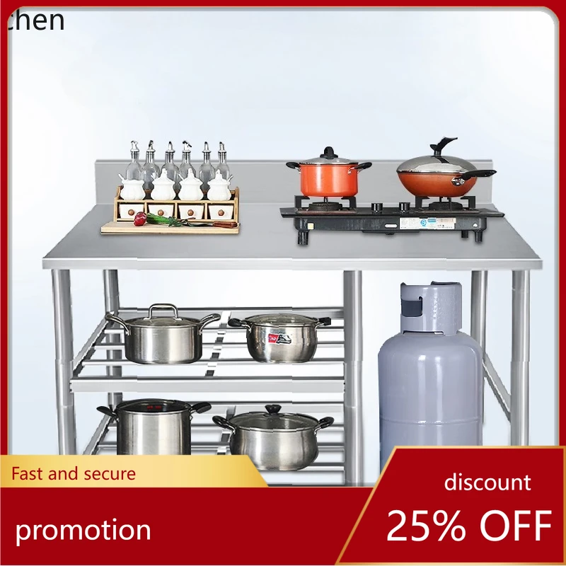 

CZ Stainless Steel Stove Rack Combination Household Operation Table Thickened Kitchen Cutting Board Multifunctional Storage Rack