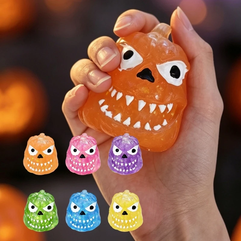 Seasonal Novelty Squeeze Desk Toy Soft Translucent Sensory Toy for Gift Exchange, Break Time Play and Holiday Decor 15UB