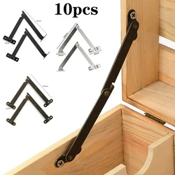 10pcs Lid Support Hinges Remain Antique Bronzes Iron Decor Hinge Box Furniture Hardware Cabinet Door Kitchen furniture hardware
