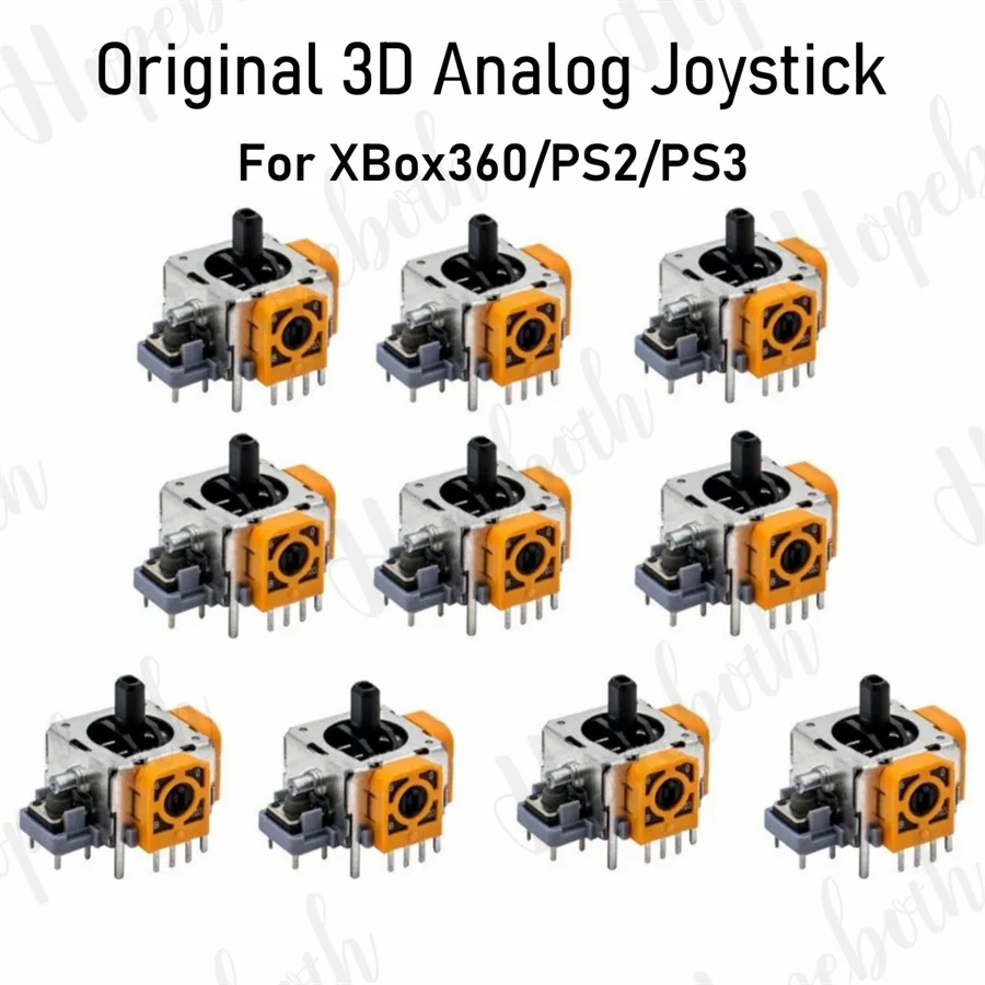 10PCS Original New For XBOX 360 XBOX360 3D Analog Joystick Stick For PS2 Controller Rocker Analogue with F Logo