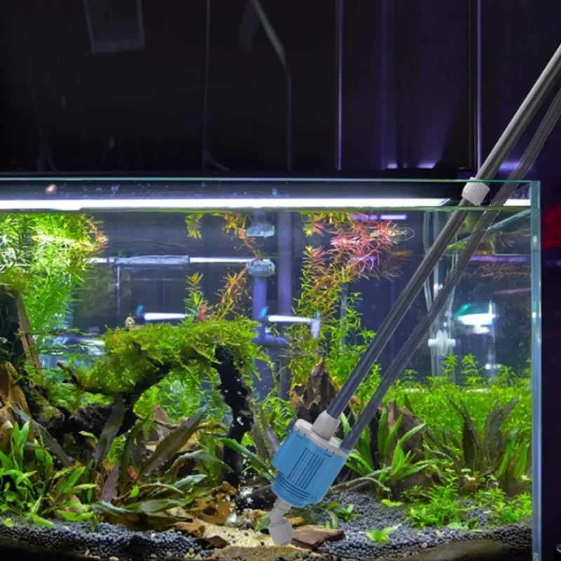 Aquarium Electric Fish Tank Water Change Pump Aquarium Cleaning Tool Water Changer Gravel Cleaner Siphon Filter Pump
